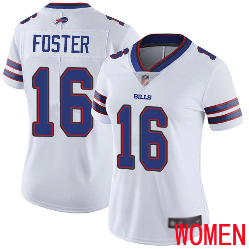 Women Buffalo Bills #16 Robert Foster White Vapor Untouchable Limited Player NFL Jersey